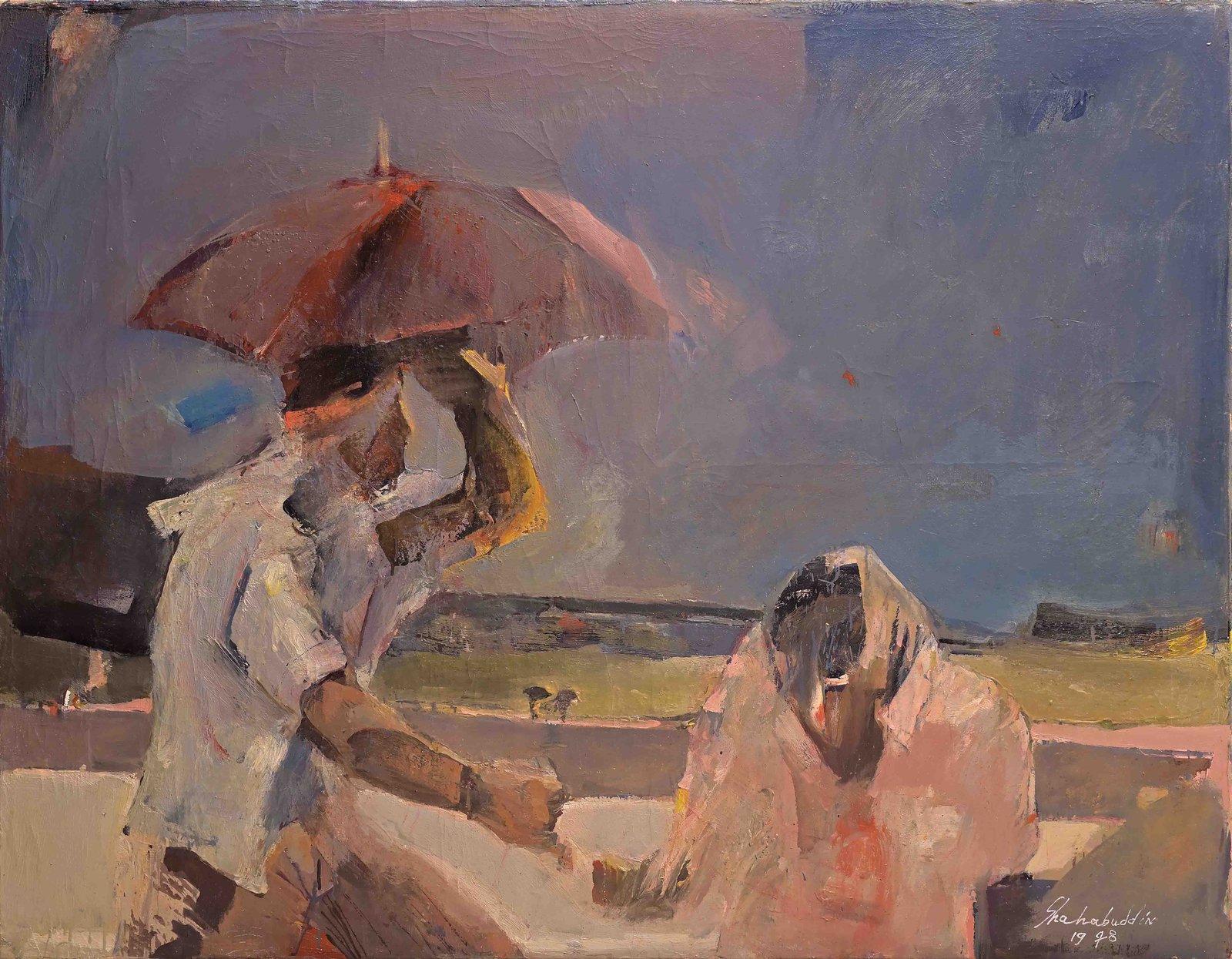 Bride in the Rain